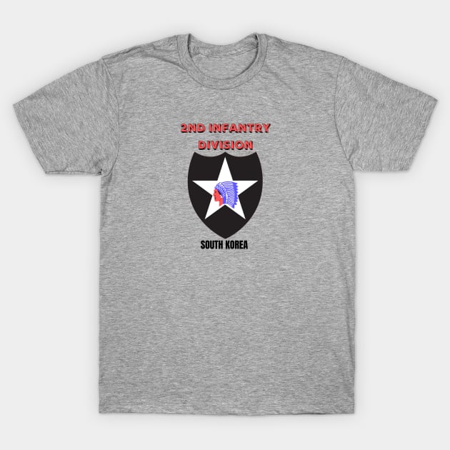 2nd Infantry Division South Korea T-Shirt by Trent Tides